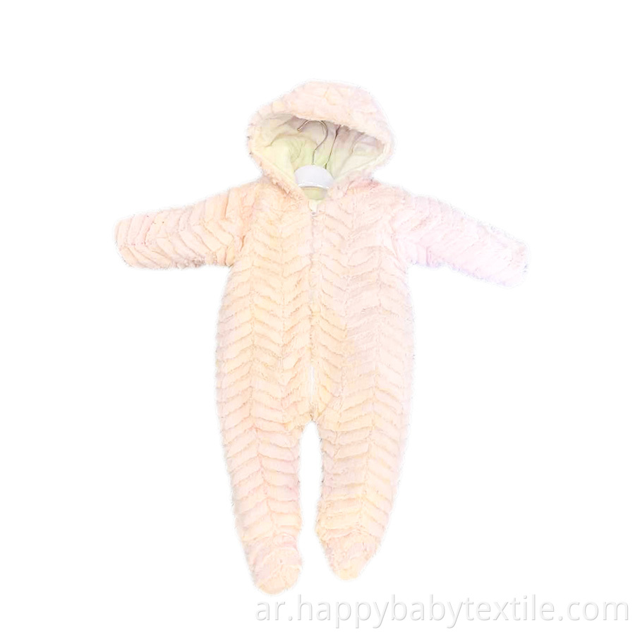 100% Polyester PV Fabric Carved Baby Romper